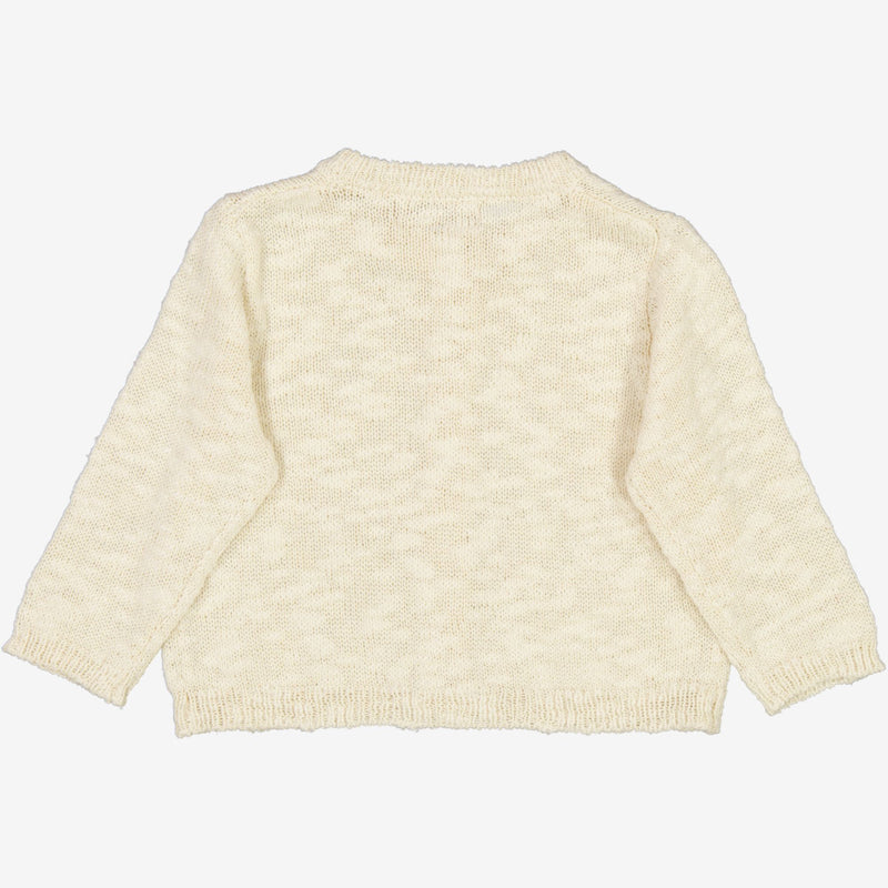 Wheat Knit Cardigan Mille | Baby Knitted Tops 3129 eggshell 