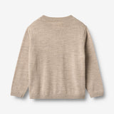 Wheat Main Knit Cardigan Nico Knitted Tops 9574 warm sand melange