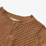 Wheat Main Knit Cardigan Siggi | Baby Knitted Tops 5073 caramel