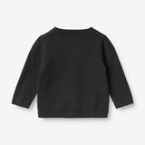 Wheat Main Knit Cardigan Sofus | Baby Knitted Tops 1432 navy