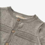 Wheat Main Knit Cardigan Sofus Knitted Tops 3229 warm grey melange