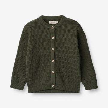 Wheat Main Knit Cardigan Villy Knitted Tops 1687 forest night