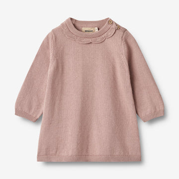 Wheat Main Knit Dress Nannie Dresses 1135 dry rose