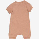 Wheat Knit Playsuit Alberta | Baby Suit 2031 rose dawn