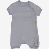 Wheat Main  Knit Playsuit Eivind | Baby Suit 1528 cloudy sky