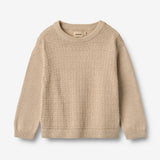 Wheat Main Knit Pullover Borris Knitted Tops 3354 warm sand