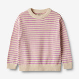Wheat Main Knit Pullover Chris Knitted Tops 4501 iris stripe