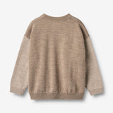 Wheat Main Knit Pullover Finley Knitted Tops 9556 grey camel melange