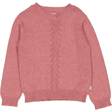 Wheat Main Knit Pullover Gaby Knitted Tops 9078 berry melange