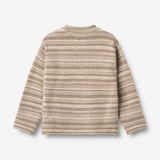 Wheat Main Knit Pullover Gunnar Knitted Tops 9574 warm sand stripe
