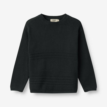 Wheat Main Knit Pullover Gunnar Knitted Tops 1432 navy
