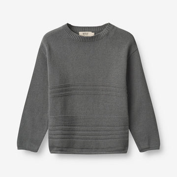 Wheat Main Knit Pullover Gunnar Knitted Tops 1525 autumn sky