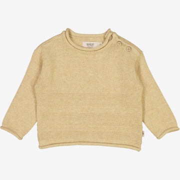 Wheat Main  Knit Pullover Gunnar | Baby Knitted Tops 9306 seeds melange