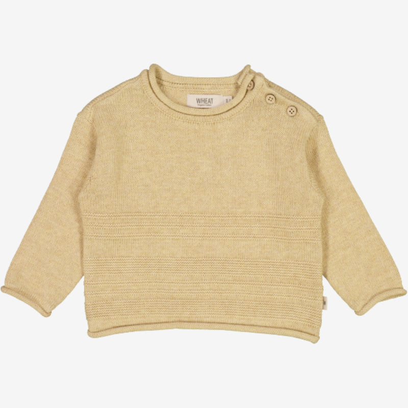 Wheat Knit Pullover Gunnar | Baby Knitted Tops 9306 seeds melange