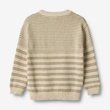 Wheat Main Knit Pullover Janus Knitted Tops 0172 grey sand