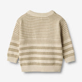 Wheat Main Knit Pullover Janus Knitted Tops 0172 grey sand