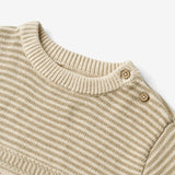 Wheat Main Knit Pullover Janus Knitted Tops 0172 grey sand