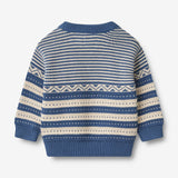 Wheat Main Knit Pullover Janus | Baby Knitted Tops 1173 deep ocean