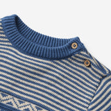 Wheat Main Knit Pullover Janus | Baby Knitted Tops 1173 deep ocean