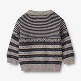 Wheat Main Knit Pullover Janus | Baby Knitted Tops 1432 navy