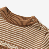 Wheat Main Knit Pullover Janus | Baby Knitted Tops 5073 caramel