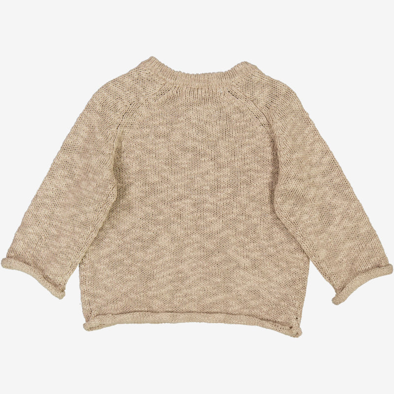 Knit Pullover Kaj | Baby - warm stone