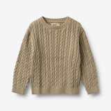 Wheat Main Knit Pullover L/S Oliver Pullover 0070 gravel