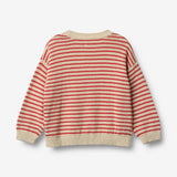 Wheat Main Knit Pullover Leise Knitted Tops 2078 red stripe