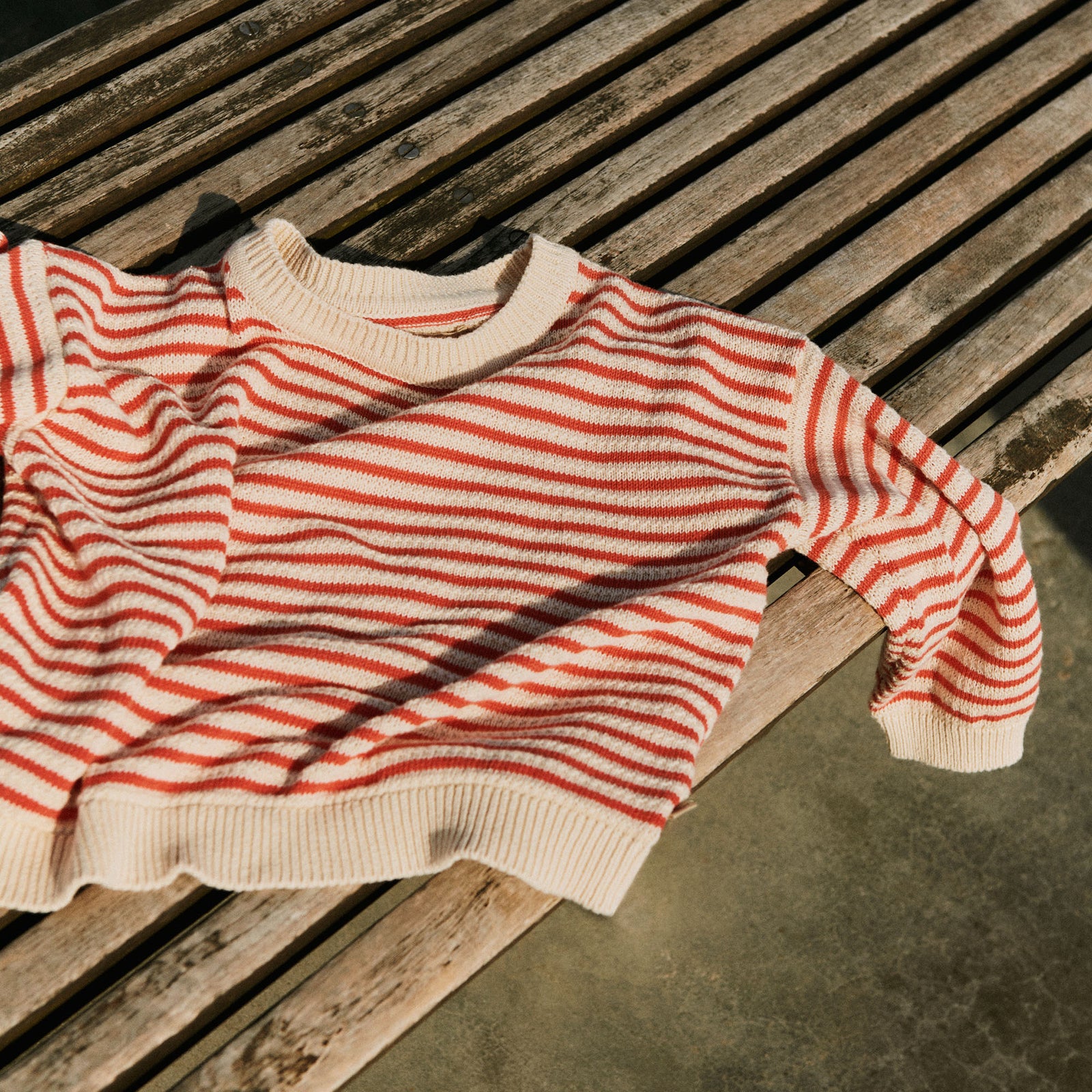 Knit Pullover Leise - red stripe – Wheat.eu