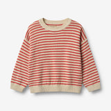 Wheat Main Knit Pullover Leise Knitted Tops 2078 red stripe