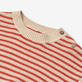 Wheat Main Knit Pullover Leise Knitted Tops 2078 red stripe