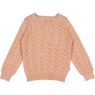 Wheat Main Knit Pullover Malvina Knitted Tops 2270 misty rose