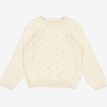 Wheat Main Knit Pullover Mira Knitted Tops 1101 cloud melange