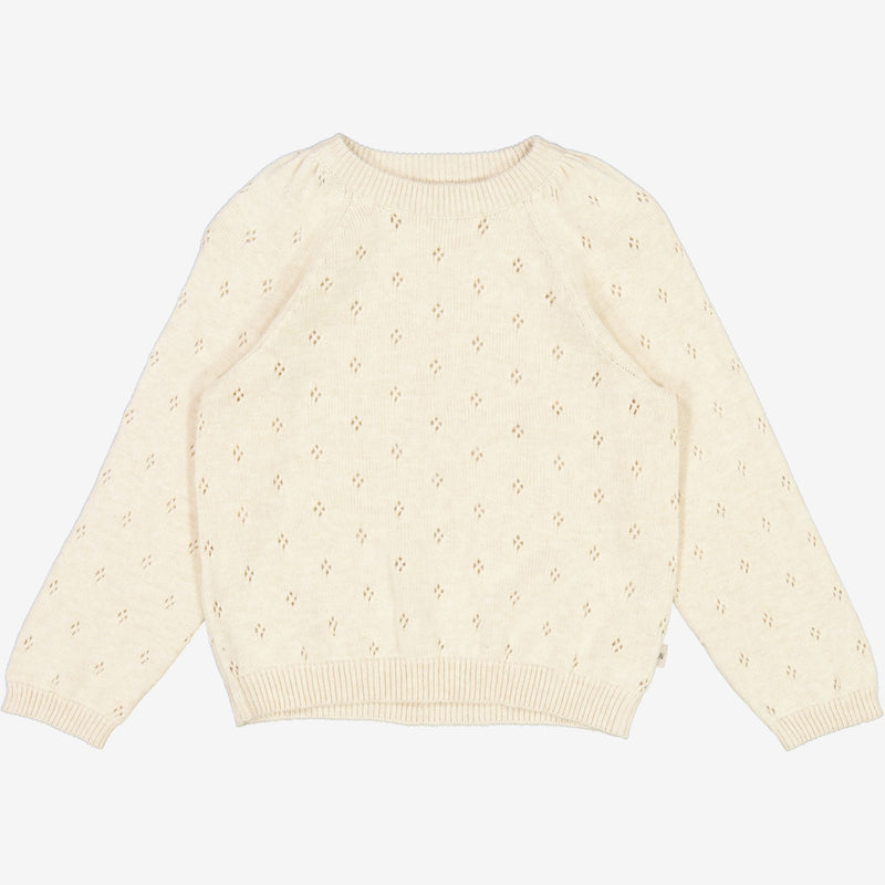 Wheat Knit Pullover Mira Knitted Tops 1101 cloud melange