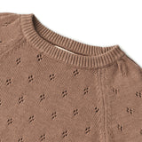 Wheat Main Knit Pullover Mira Knitted Tops 3004 cocoa brown