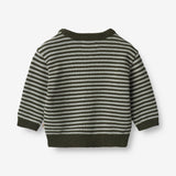 Wheat Main Knit Pullover Morgan | Baby Knitted Tops 1686 forest night stripe