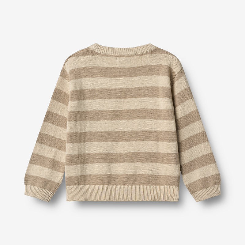 Wheat Main Knit Pullover Morgan Pullover 9415 beige stripe