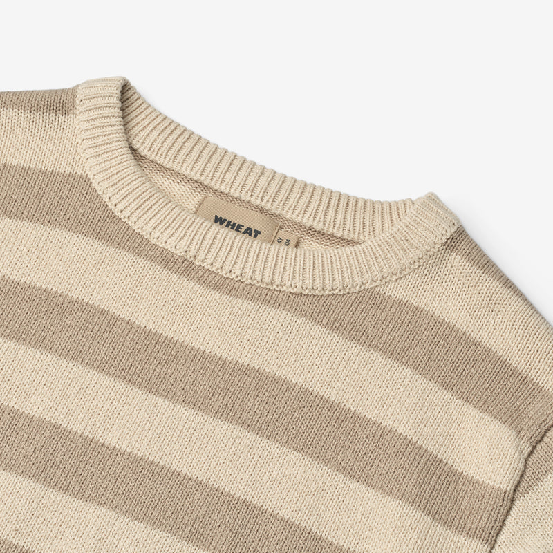 Wheat Main Knit Pullover Morgan Pullover 9415 beige stripe