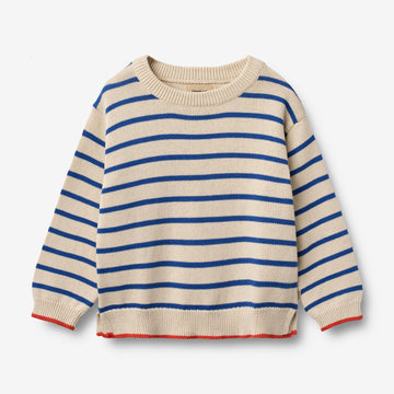 Wheat Main Knit Pullover Morgan Pullover 9667 true blue stripe