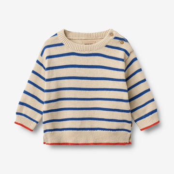 Wheat Main Knit Pullover Morgan Pullover 9667 true blue stripe