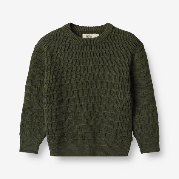 Forest green outlet knit sweater