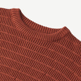 Wheat Main Knit Pullover Petro Knitted Tops 2072 red