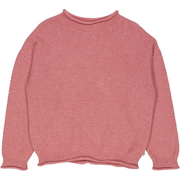 Wheat Main Knit Pullover Tessa Knitted Tops 9078 berry melange