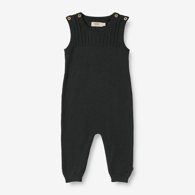 Wheat Main Knit Romper Vigge | Baby Suit 1432 navy