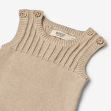 Wheat Main Knit Romper Vigge | Baby Suit 3231 soft beige