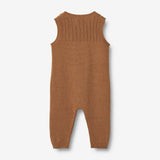 Wheat Main Knit Romper Vigge | Baby Suit 5073 caramel