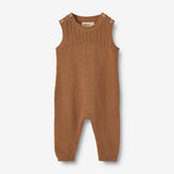 Wheat Main Knit Romper Vigge | Baby Suit 5073 caramel