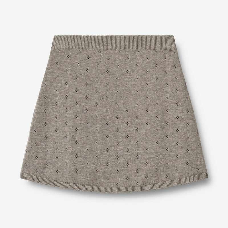 Wheat Main Knit Skirt Marta Skirts 3229 warm grey melange