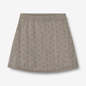 Wheat Main Knit Skirt Marta Skirts 3229 warm grey melange