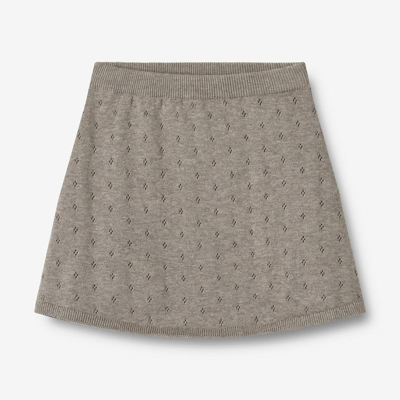 Wheat Main Knit Skirt Marta Skirts 3229 warm grey melange